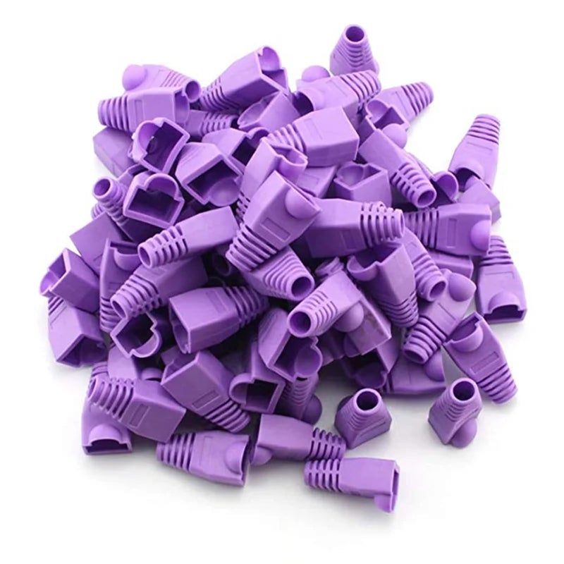 Blue RJ45 Ethernet Cable Strain Relief Boots 300pcs Connector Caps - Image 4